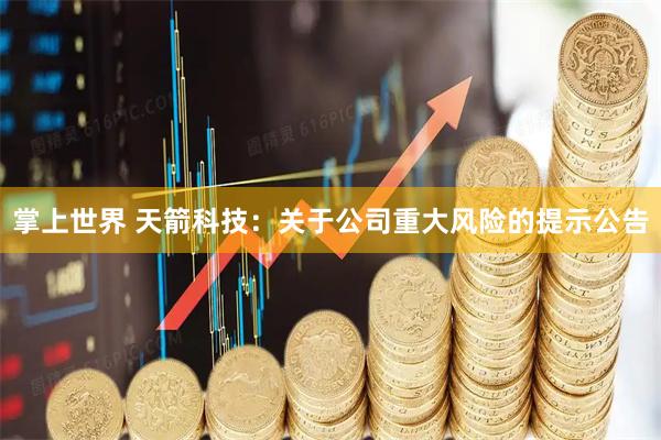 掌上世界 天箭科技：关于公司重大风险的提示公告